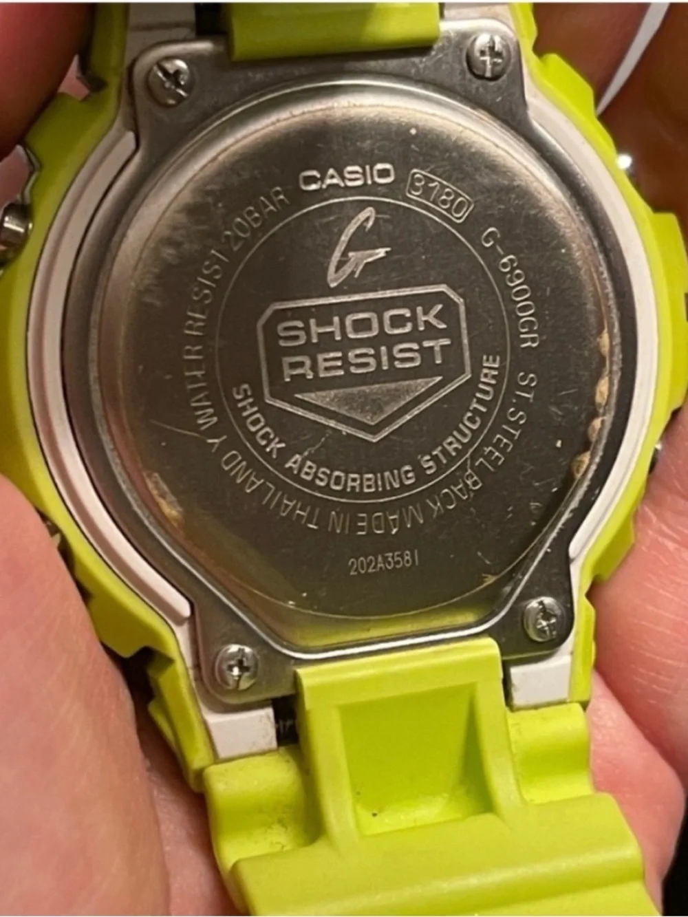 RARE Casio G-Shock G-6900GR Go Neón Green SOLAR Kermit Men's Watch No Box